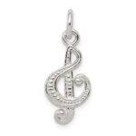 Sterling Silver Treble Clef Charm