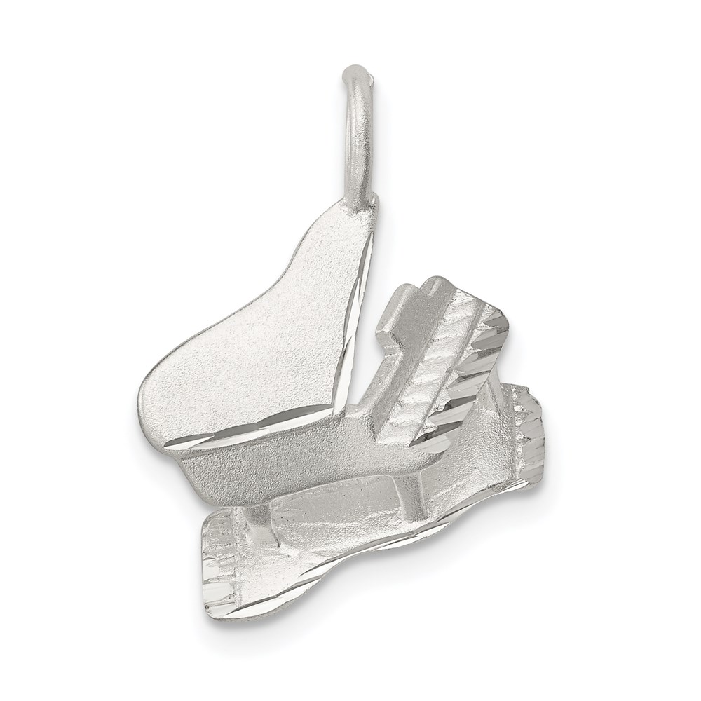 QC3085.jpg Sterling Silver Piano Charm - Image 1