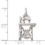 Sterling Silver Sewing Machine Charm - Image 3