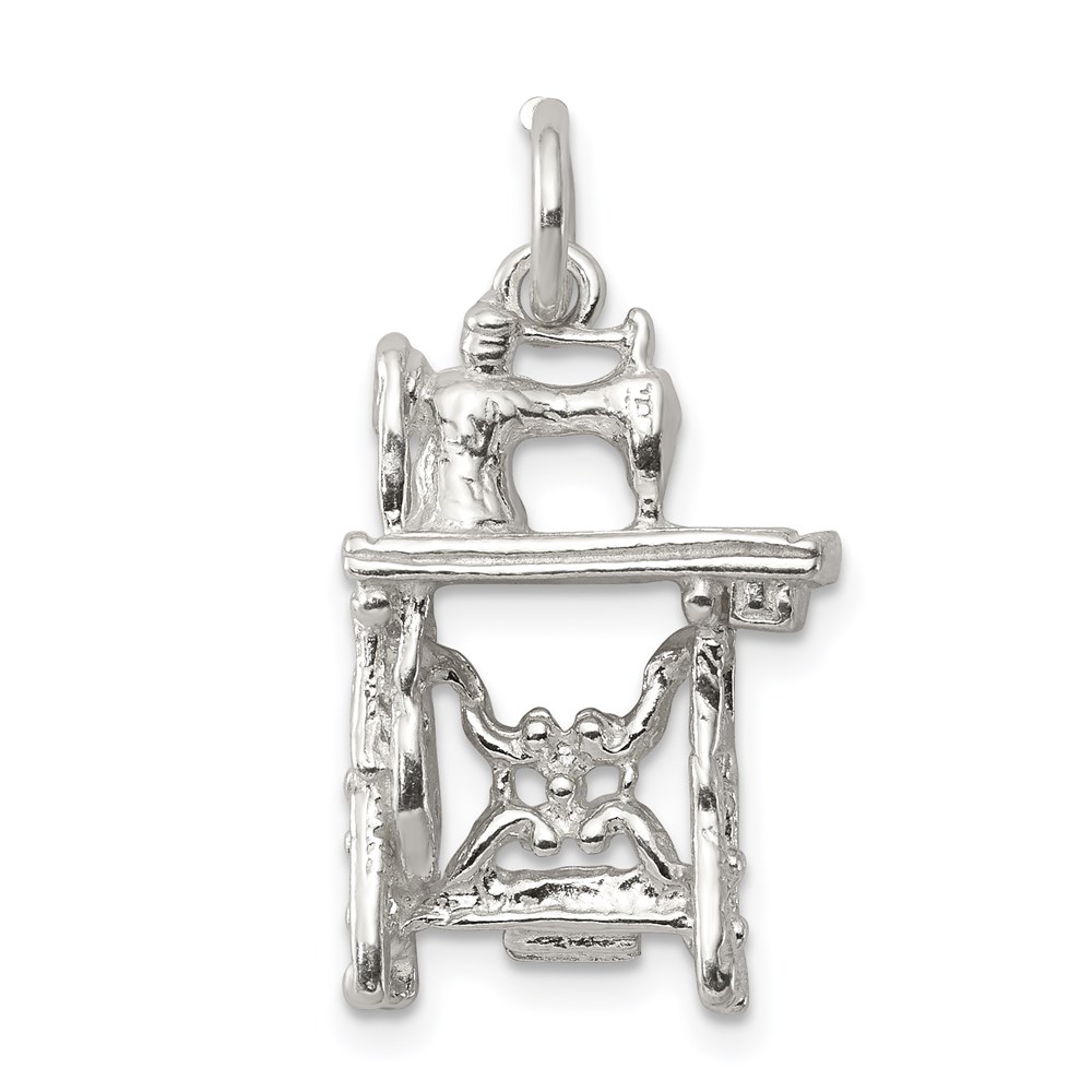 QC3095.jpg Sterling Silver Sewing Machine Charm - Image 1