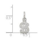 Sterling Silver Dollar Sign Charm - Image 3