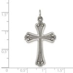 Sterling Silver Antiqued Cross Pendant - Image 3