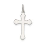 Sterling Silver Antiqued Cross Charm - Image 4