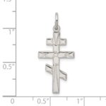 Sterling Silver Eastern Orthodox Cross Charm - Image 3