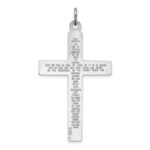 Sterling Silver Platinum-plated Crucifix Pendant - Image 3