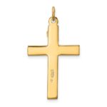 Sterling Silver Enamel w/Yellow Vermeil INRI Crucifix Charm - Image 4
