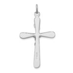 Sterling Silver Platinum-plated INRI Crucifix Pendant - Image 4