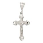 Sterling Silver Diamond-Cut Crucifix Pendant
