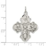 Sterling Silver Antiqued 4-way Medal - Image 3