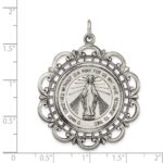 Sterling Silver Antiqued Miraculous Medal - Image 3