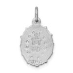 Sterling Silver Platinum-plated Miraculous Medal - Image 4