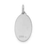 Sterling Silver Platinum-plated St. Christopher Medal - Image 3