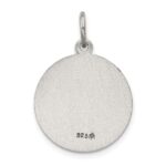 Sterling Silver Antiqued St. Barbara Medal - Image 4