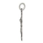 Sterling Silver Antiqued St. Michael Badge Medal - Image 2