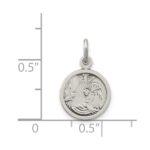 Sterling Silver Antiqued Baptism Medal - Image 4