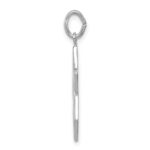 Sterling Silver Platinum-plated Star of David Charm - Image 2