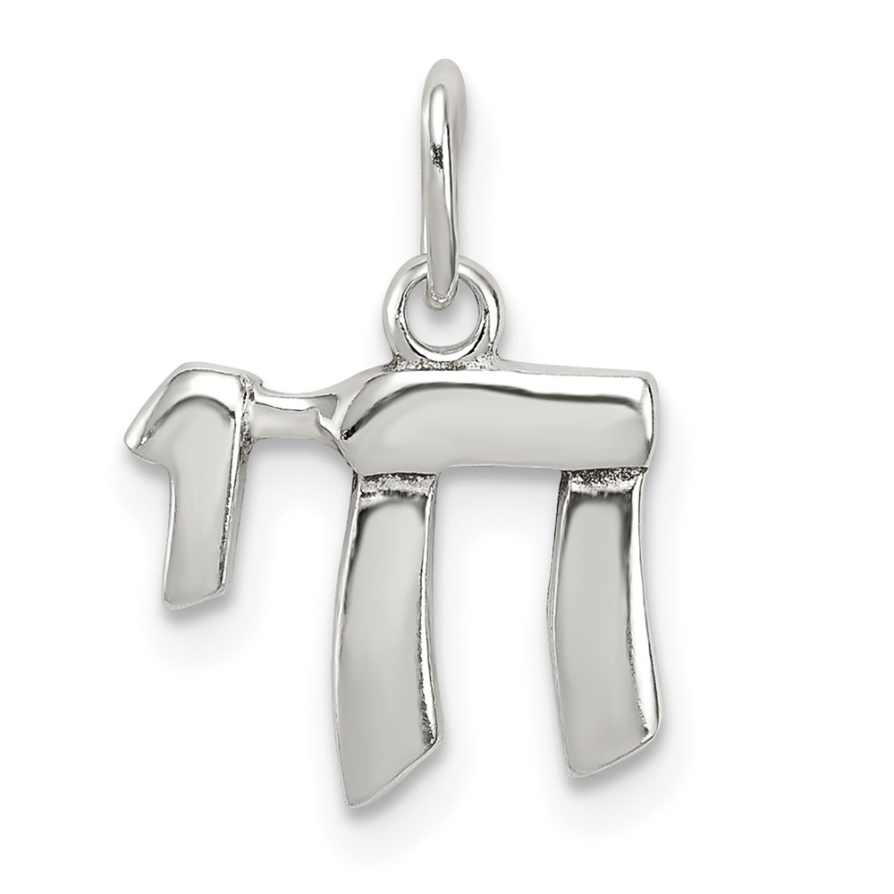 QC3692.jpg Sterling Silver Chai Life Charm - Image 1