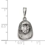 Sterling Silver Antiqued Fireman's Helmet Charm - Image 3