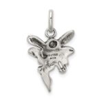 Sterling Silver Antiqued Fairy Pendant - Image 4