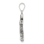 Sterling Silver Antiqued Mermaid Pendant - Image 2