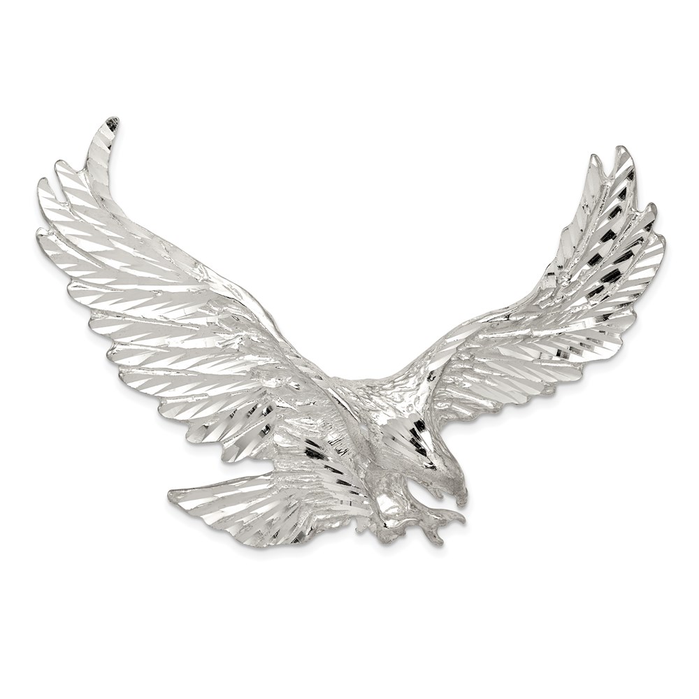 QC4065.jpg Sterling Silver Eagle Pendant - Image 1