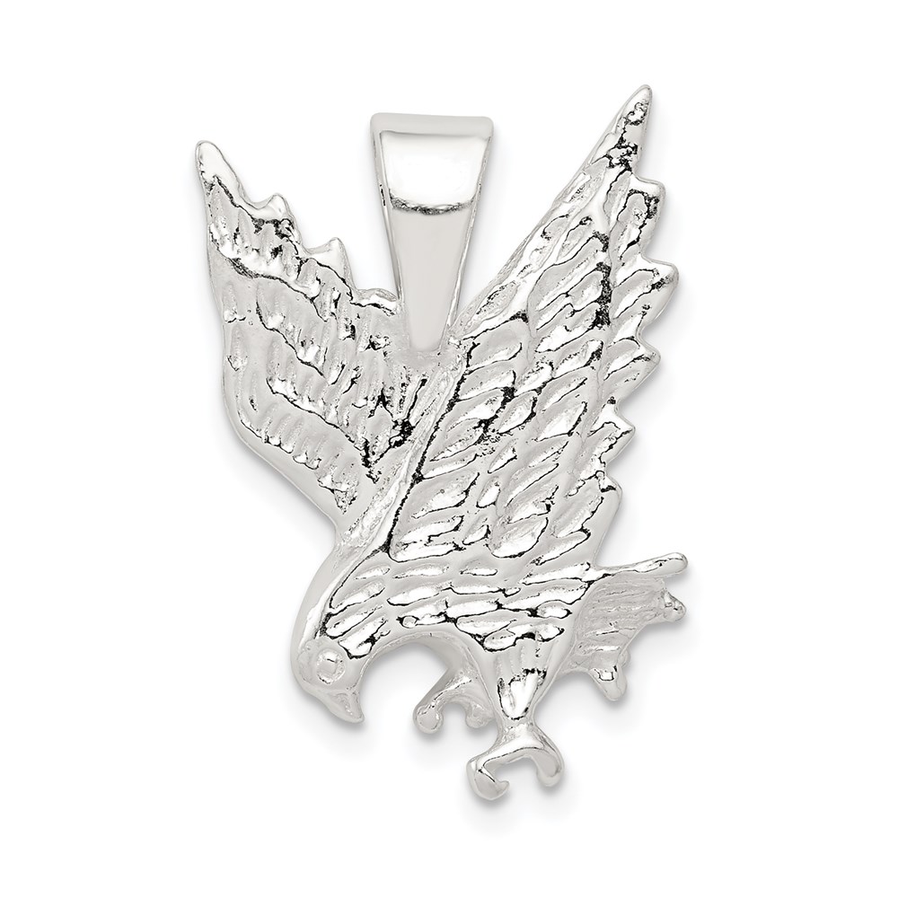 QC4067.jpg Sterling Silver Eagle Pendant - Image 1