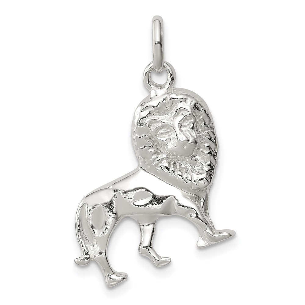 QC4072.jpg Sterling Silver Lion Charm - Image 1