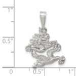 Sterling Silver Dragon Pendant - Image 3