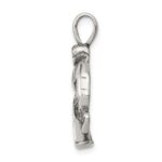 Sterling Silver Antiqued Hockey Player Charm - Image 2