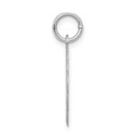 Sterling Silver/Rhodium-plated Brocaded Letter S Initial Pendant - Image 2