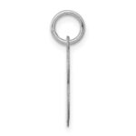 Sterling Silver Rhodium-plated Stamped Letter B Initial Charm - Image 2