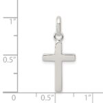 Sterling Silver Polished Cross Charm - Image 3