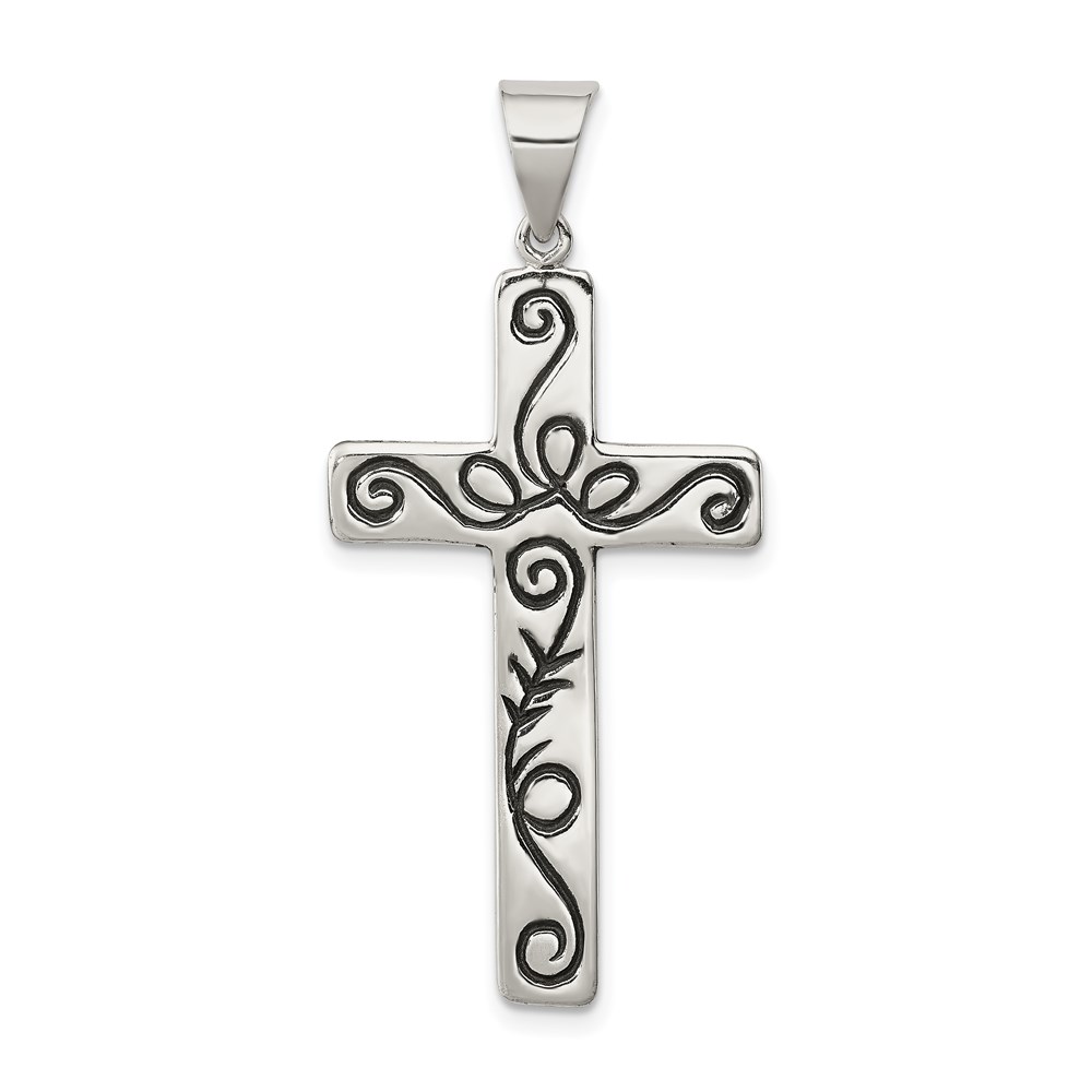 QC4282.jpg Sterling Silver Latin Cross Pendant - Image 1