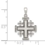 Sterling Silver Antiqued Jerusalem Crusader Pendant - Image 3