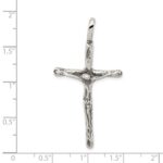 Sterling Silver Antiqued Crucifix Charm - Image 3