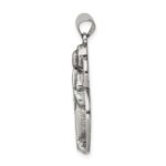 Sterling Silver Antiqued Blessed Mary Charm - Image 2