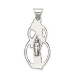 Sterling Silver Antiqued Blessed Mary Charm - Image 4