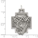 Sterling Silver Antiqued Ecce Homo Medal - Image 4