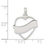 Sterling Silver Heart Charm - Image 3