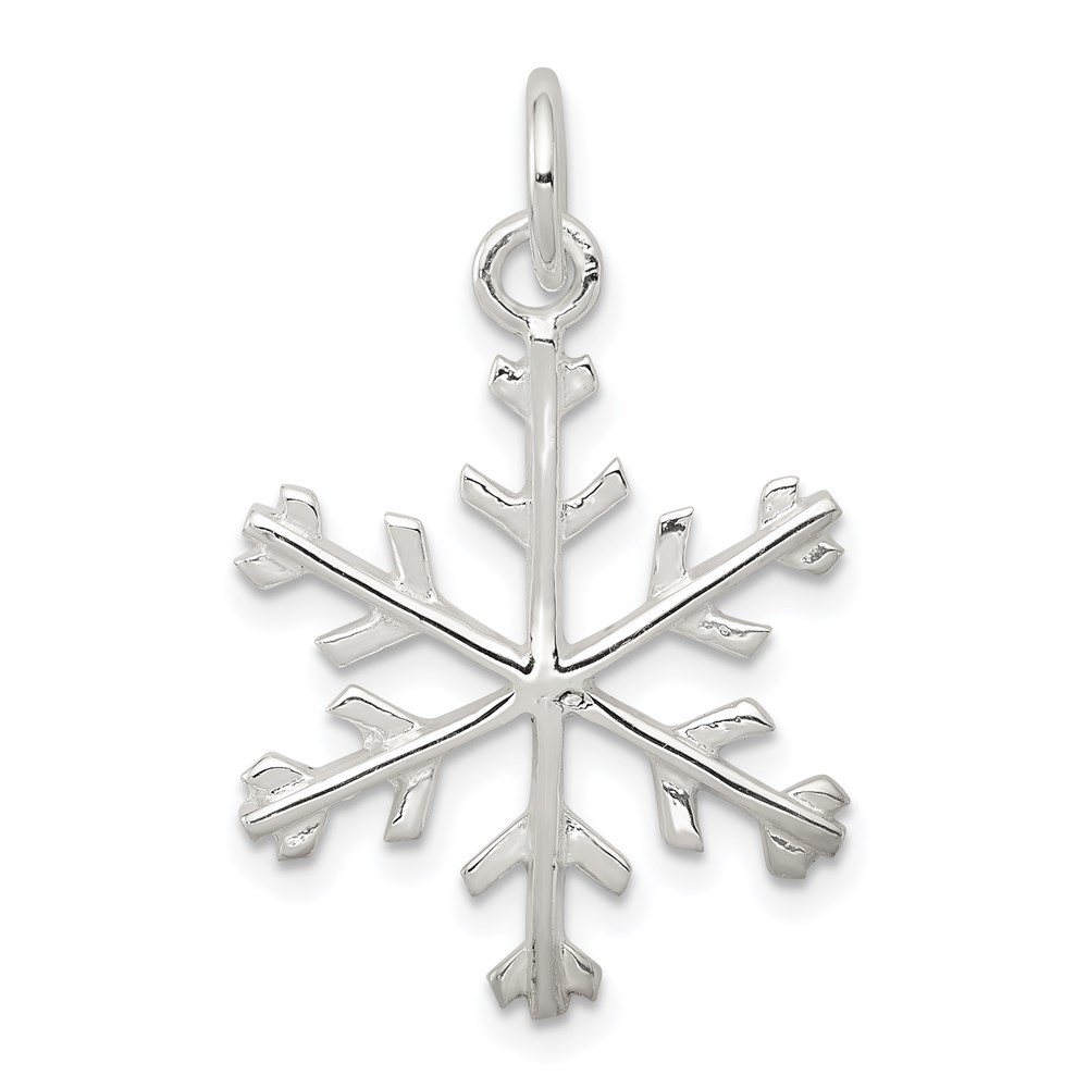 QC4752.jpg Sterling Silver Snowflake Pendant - Image 1