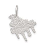 Sterling Silver Diamond Cut Grand Piano Pendant - Image 4