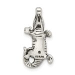 Sterling Silver Antiqued Alligator Chain Slide - Image 4