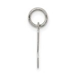 Sterling Silver Rhodium-plated Script Letter K Initial Charm - Image 2