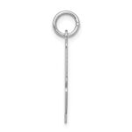 Sterling Silver Rhodium-plated Script Letter A Initial Charm - Image 2