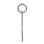 Sterling Silver Rhodium-plated Script Letter C Initial Charm - Image 2