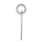 Sterling Silver Rhodium-plated Fancy Script Letter J Initial Charm - Image 2