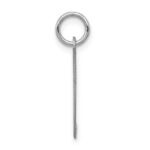 Sterling Silver Rhodium-plated Fancy Script Letter J Initial Charm - Image 2