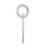 Sterling Silver Rhodium-plated Letter I Initial Charm - Image 2