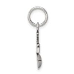 Sterling Silver Antique I (heart) Basketball Charm - Image 2