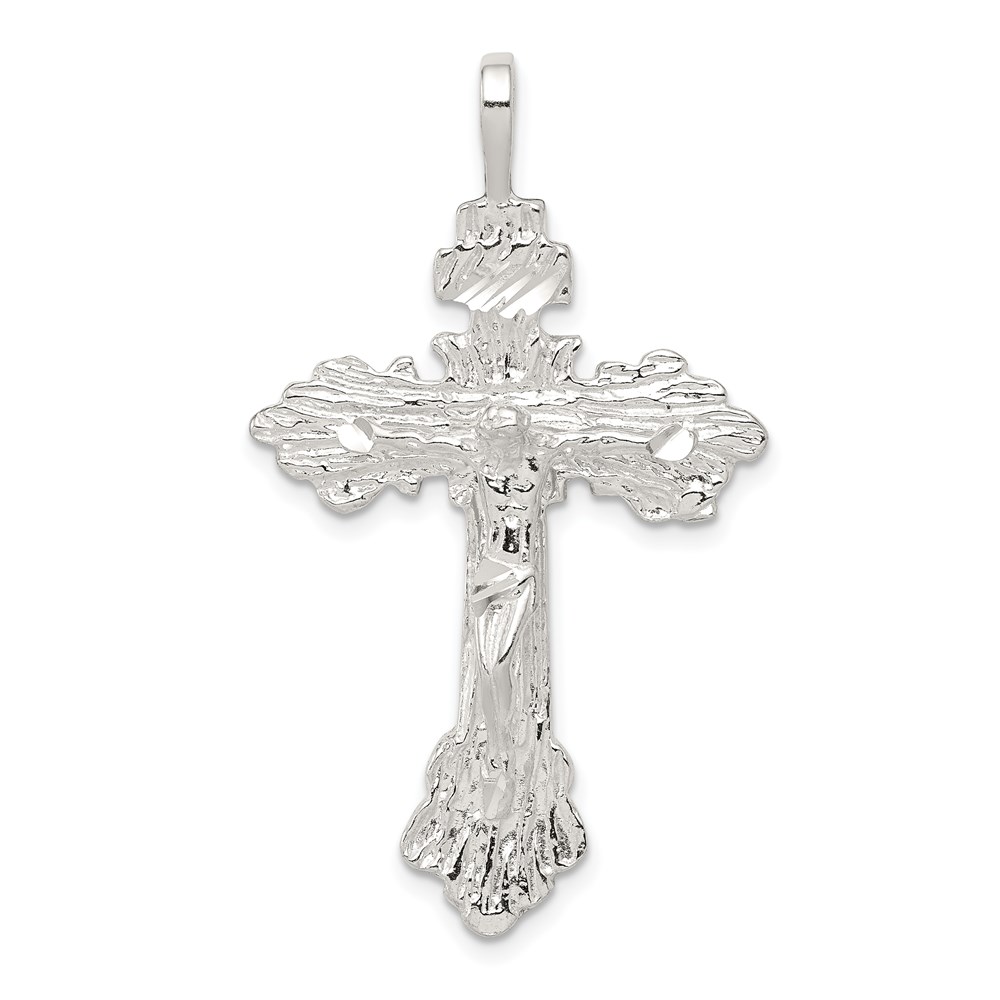 QC517.jpg Sterling Silver Crucifix Pendant - Image 1